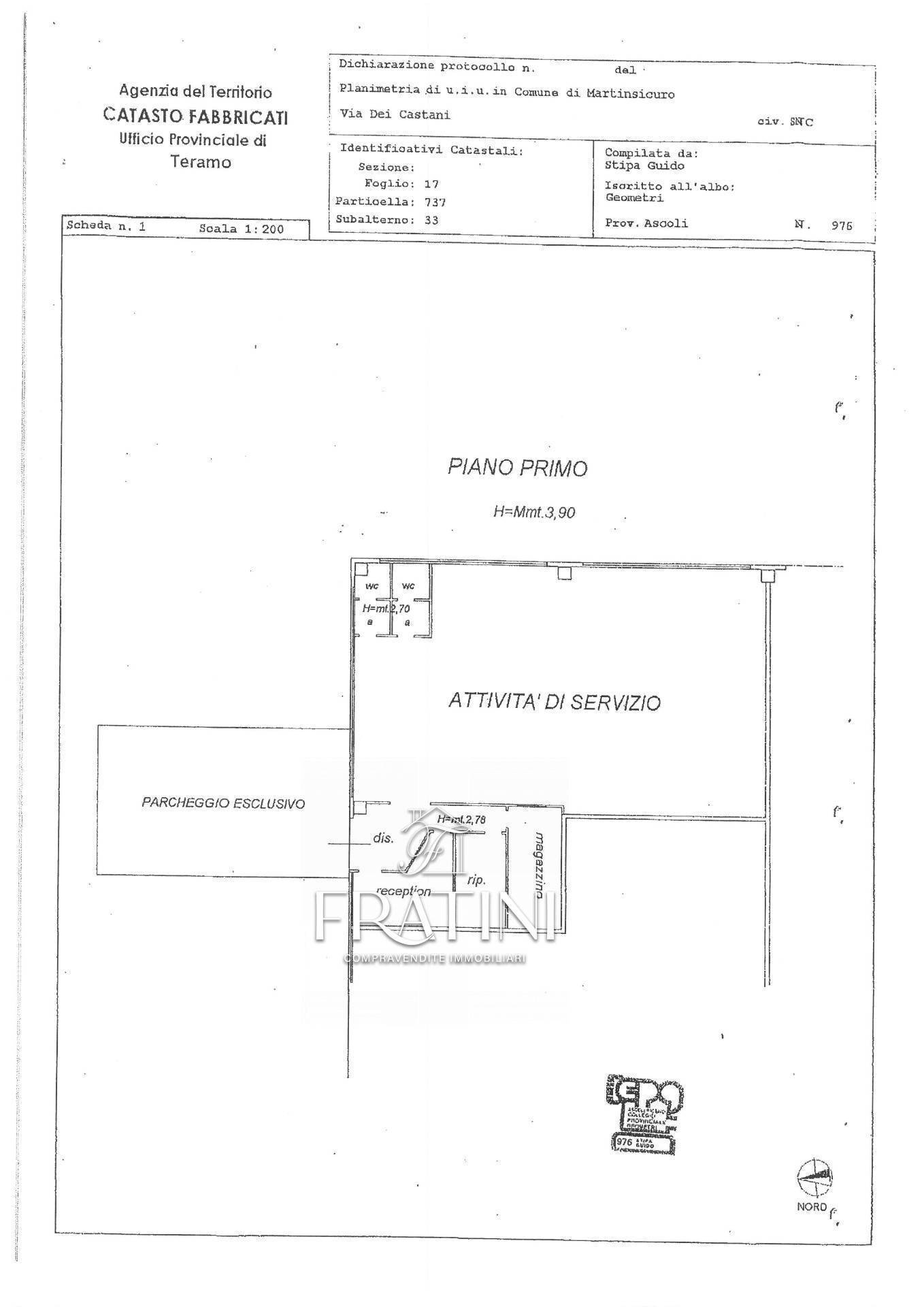Foto 25 - Capannone Via dei Castani
 
54, Martinsicuro - planimetria 1
