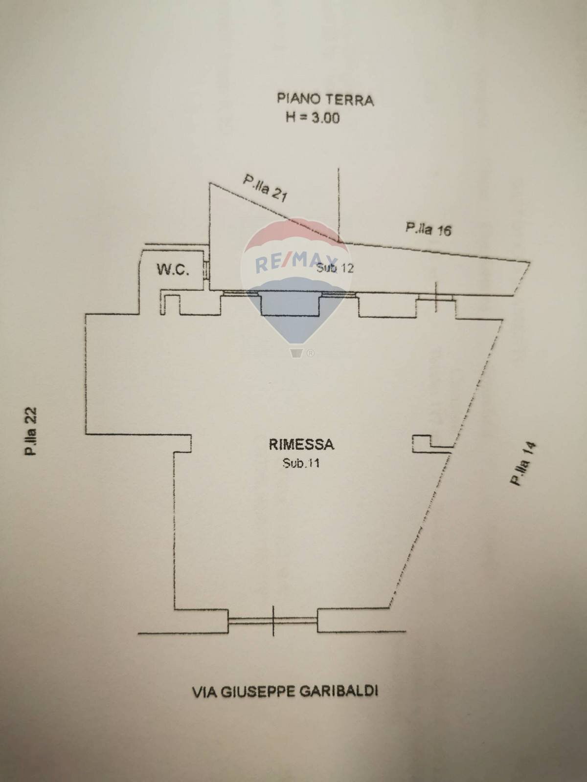Pianta 2D - Locale Commerciale via Garibaldi
 
116, Campobasso - planimetria 1