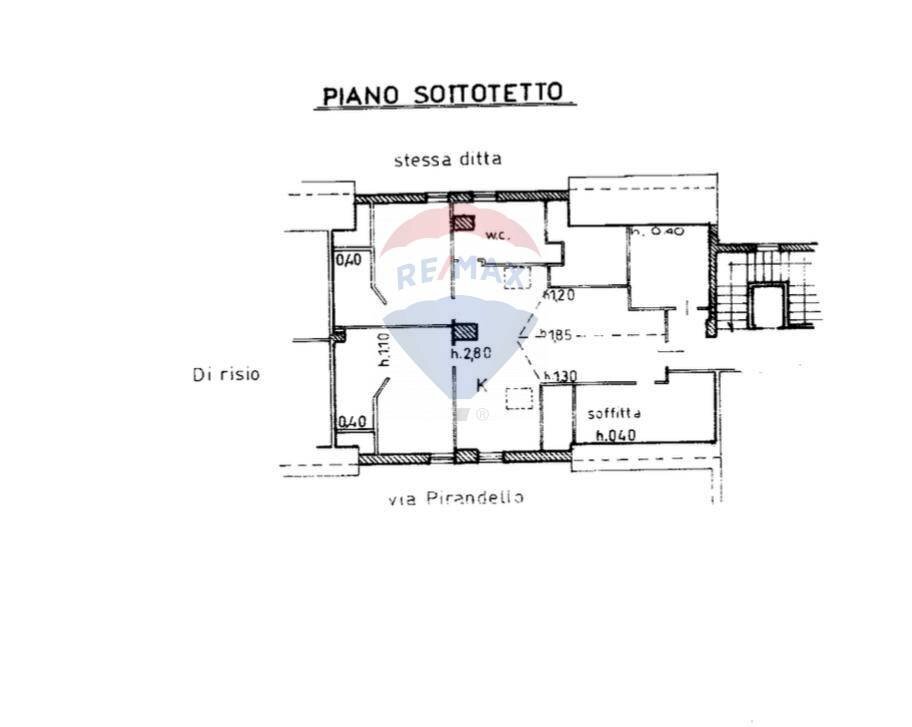 Pianta 2D - Attico via Pirandello
 
42, Campobasso - planimetria 1