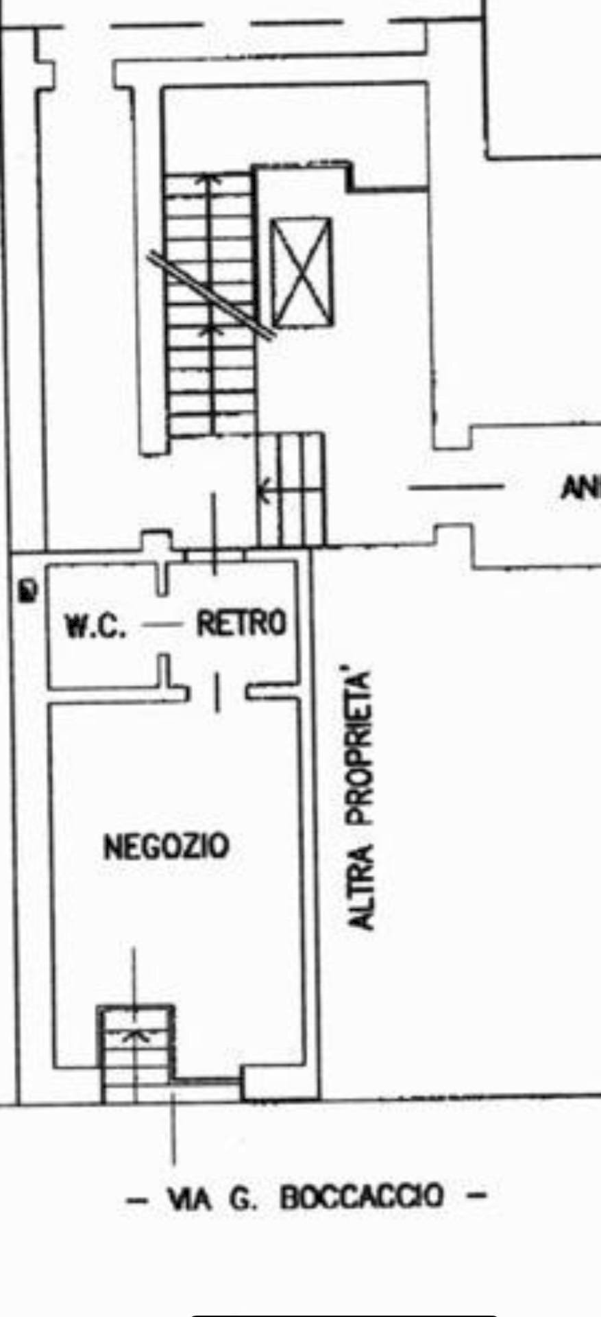 Foto 8 - Shop Via Giovanni Boccaccio, Milano - floor plans 1