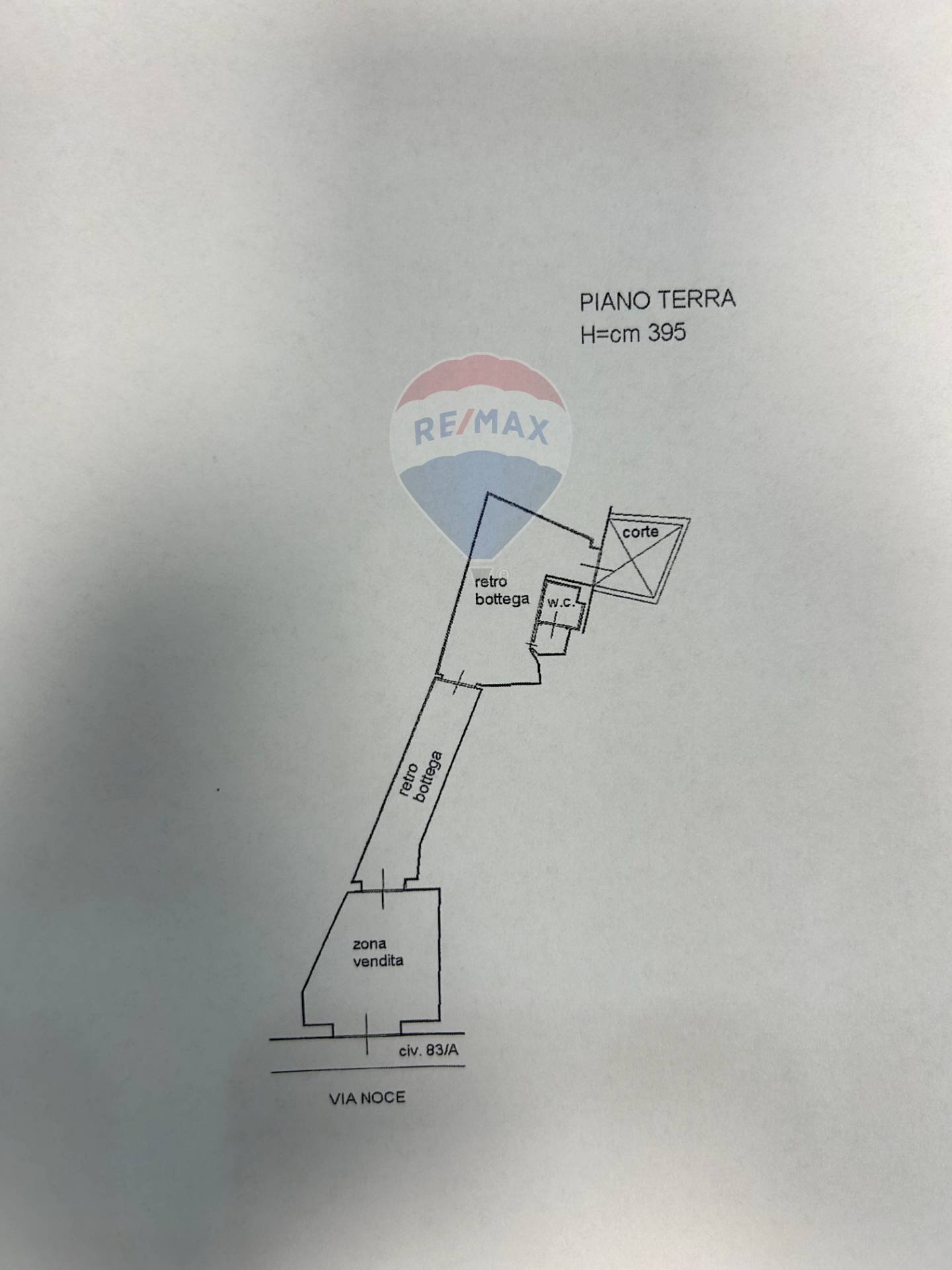 Pianta 2D - Negozio Via Noce
 
83A, Palermo - planimetria 1