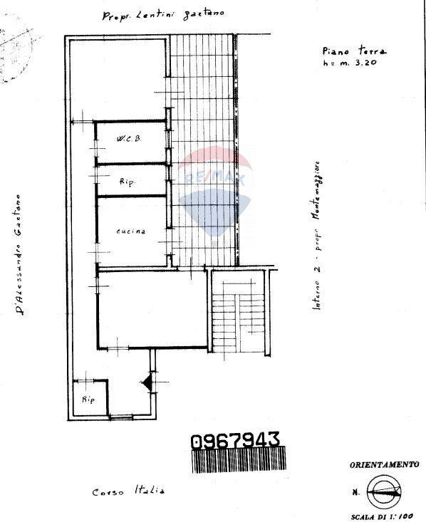 Pianta 2D - Three-room apartment Corso Italia
 
63, Carini - floor plans 1
