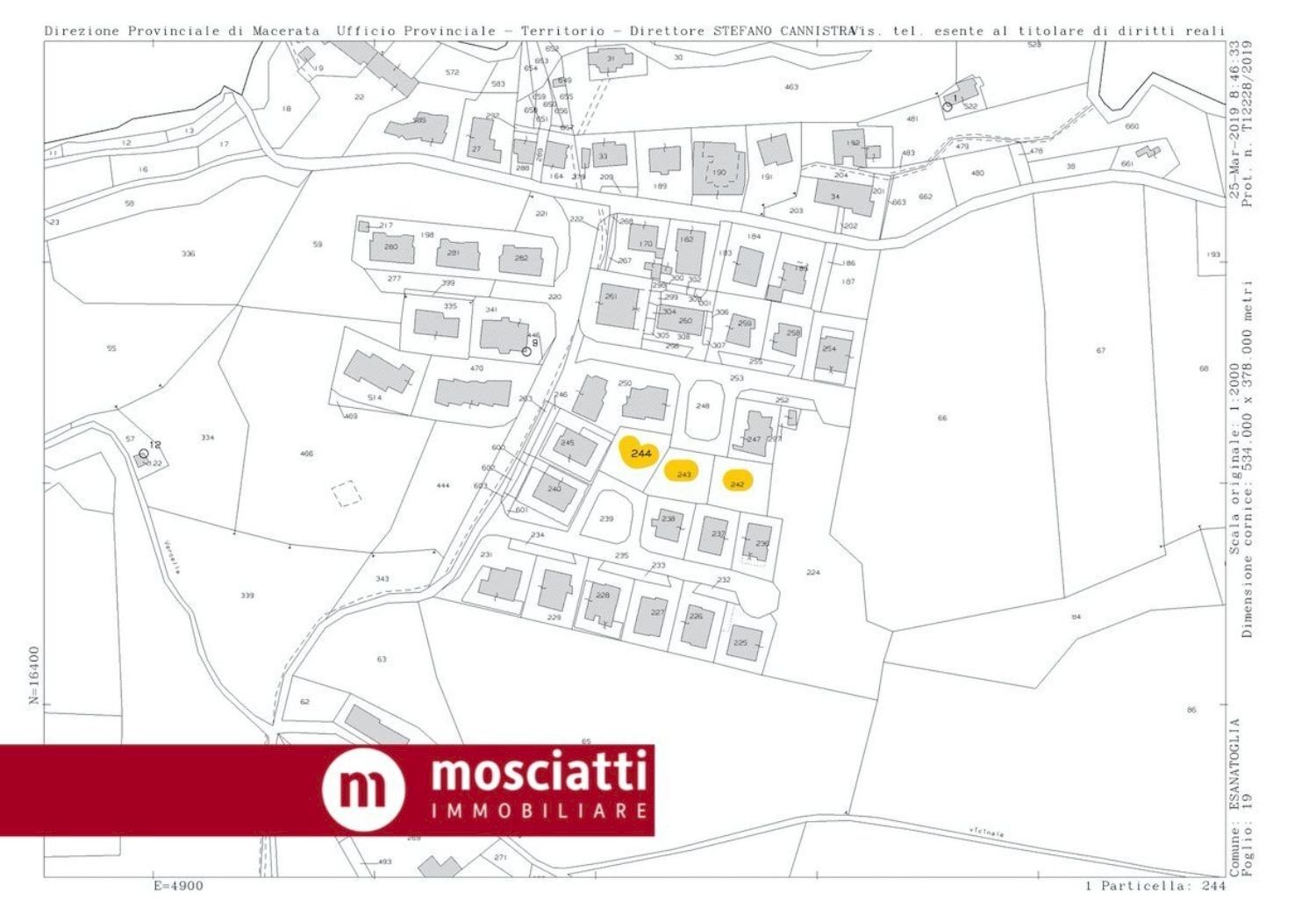 planimetria - Terreno edificabile Aldo Moro, Esanatoglia - planimetria 1