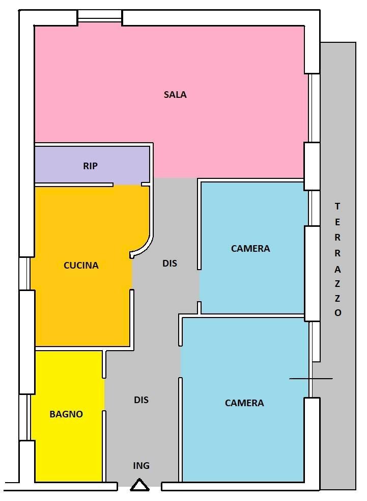 Foto 19 - Appartamento Brigata Sassari
 
31, Chiaramonti - planimetria 1