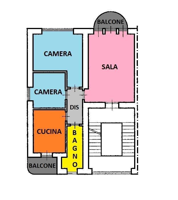 Foto 18 - Three-room apartment Piazza Colonnello Serra
 
6, Sassari - floor plans 1