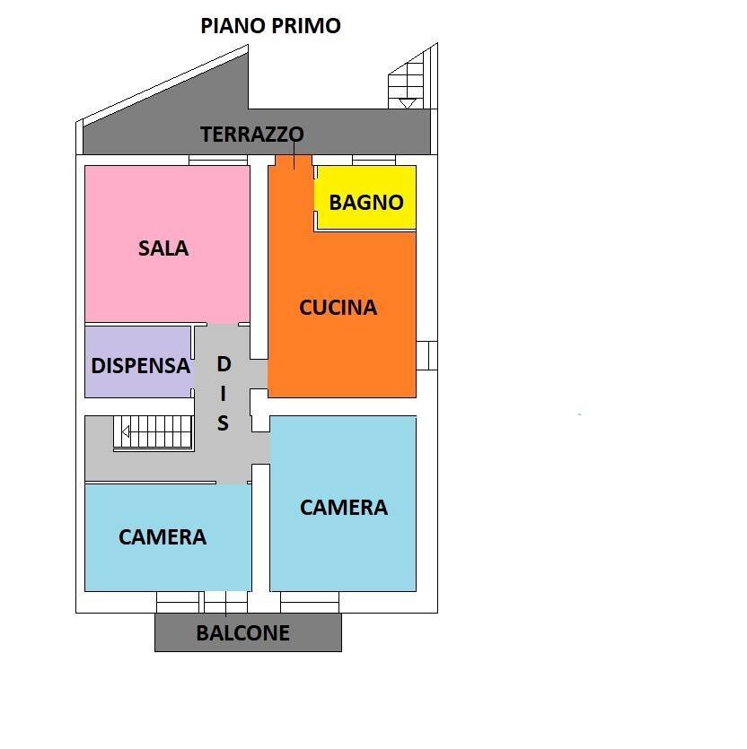 Foto 28 - Independent house VIA ROMA
 
184, Sennori - floor plans 1