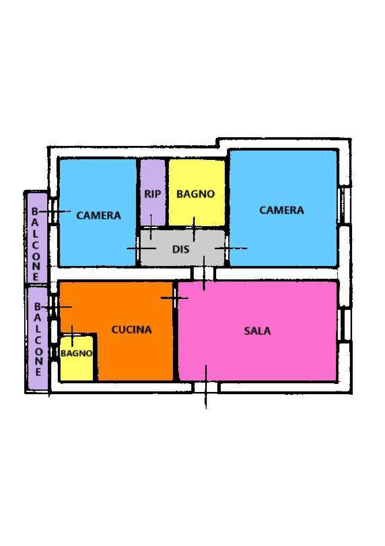 Foto 31 - Three-room apartment via Monte Attentu
 
21a, Sassari - floor plans 1