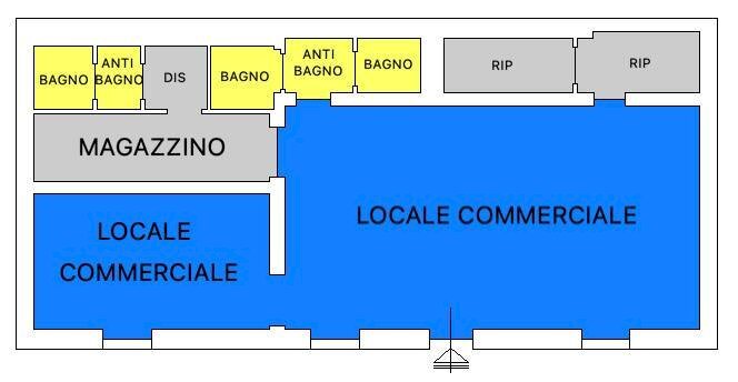 Foto 15 - Locale Commerciale via domenico millelire
 
57, Sassari - planimetria 1