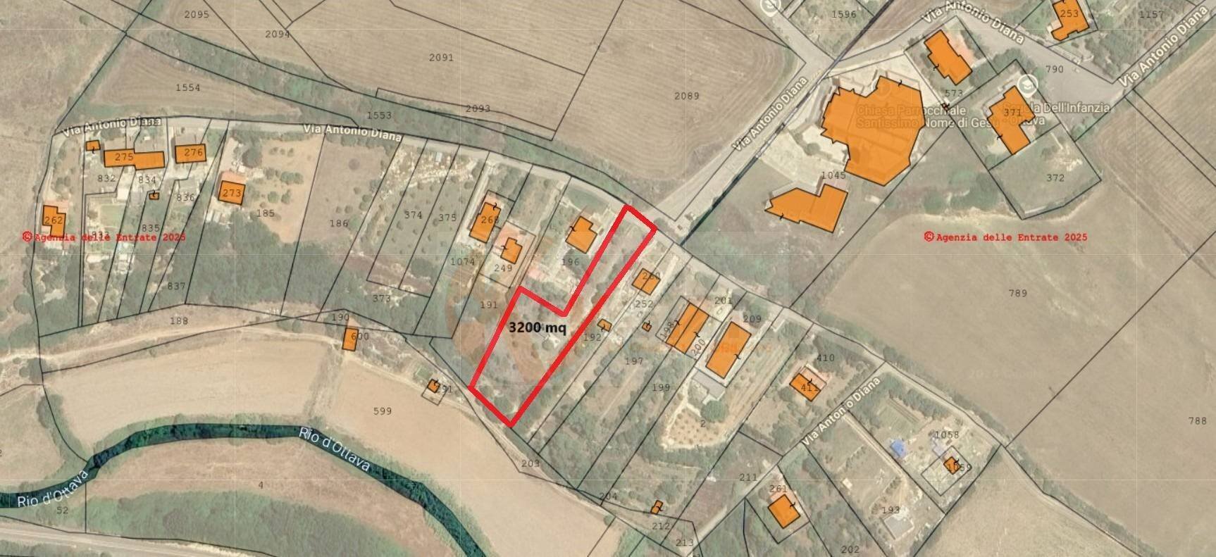 Foto 11 - Terreno agricolo Via Diana
 
snc, Sassari - planimetria 1