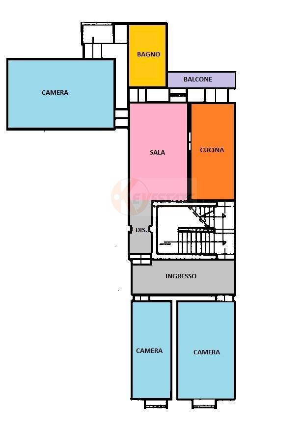 Foto 41 - Four-room apartment via Lamarmora
 
55, Sassari - floor plans 1