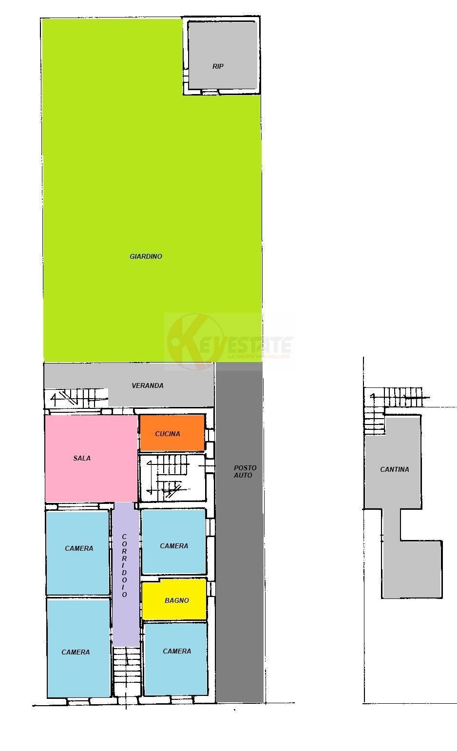 Foto 55 - Independent house Via Porcellana
 
38, Sassari - floor plans 1