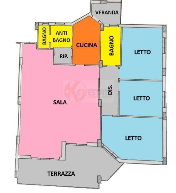 Foto 23 - Attic Piazza Porrino
 
3, Sassari - floor plans 1