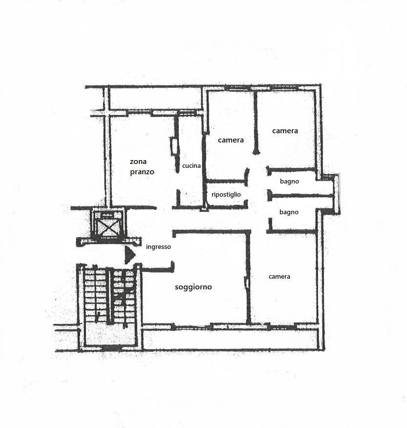Foto 25 - Appartamento VIA EDMONDO DE AMICIS
 
3, Matera - planimetria 1