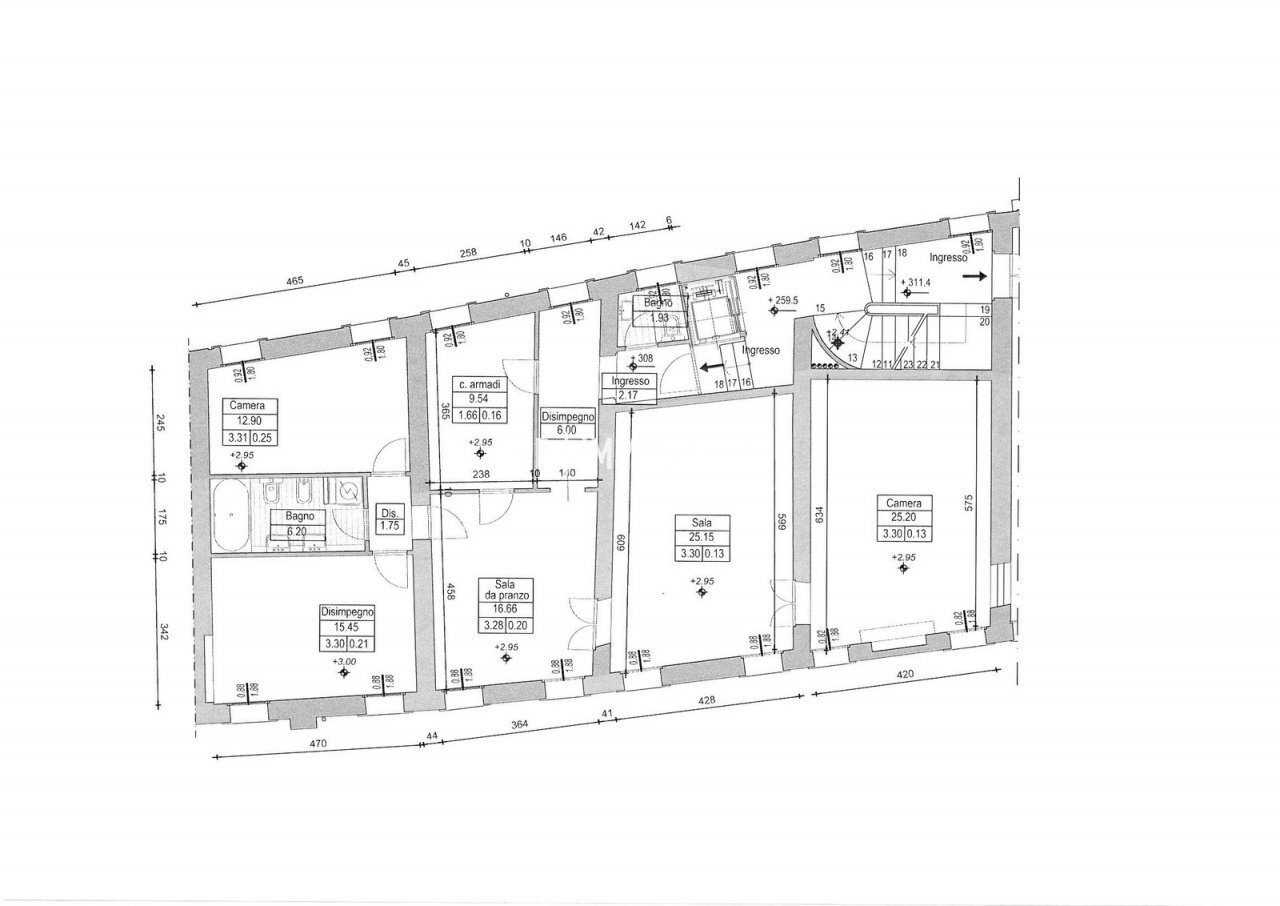 Foto 17 - Four-room apartment VIA FORESTUZZO
 
11, Asolo - floor plans 1
