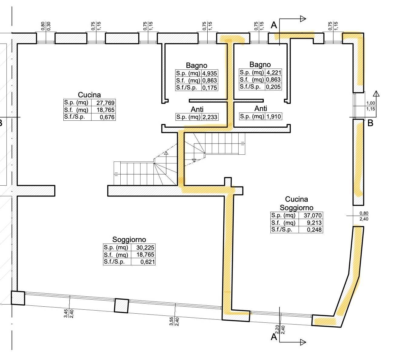 Foto 9 - Villa a Schiera Via Lauro
 
5, Asolo - planimetria 1