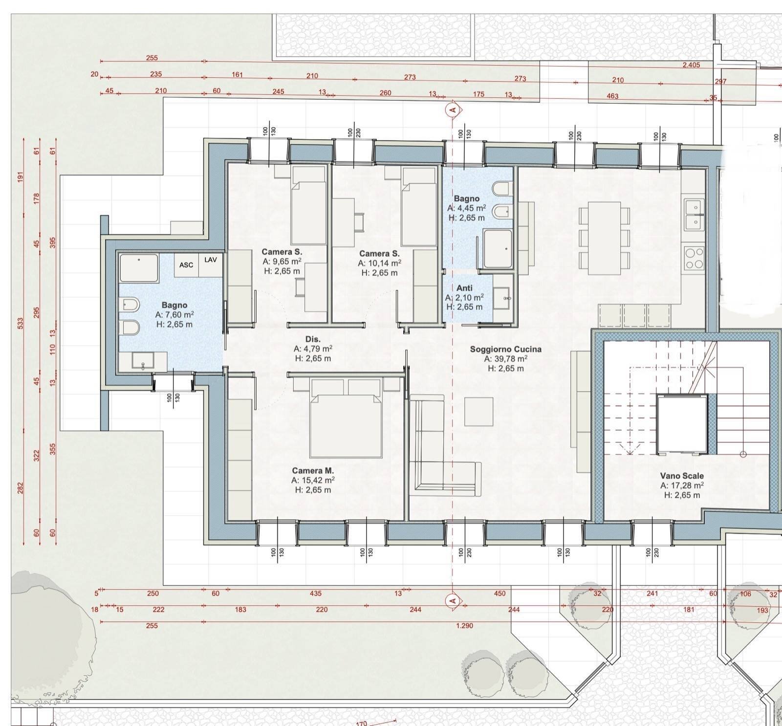 Foto 8 - Quadrilocale via dei Tartari
 
1, Asolo - planimetria 1
