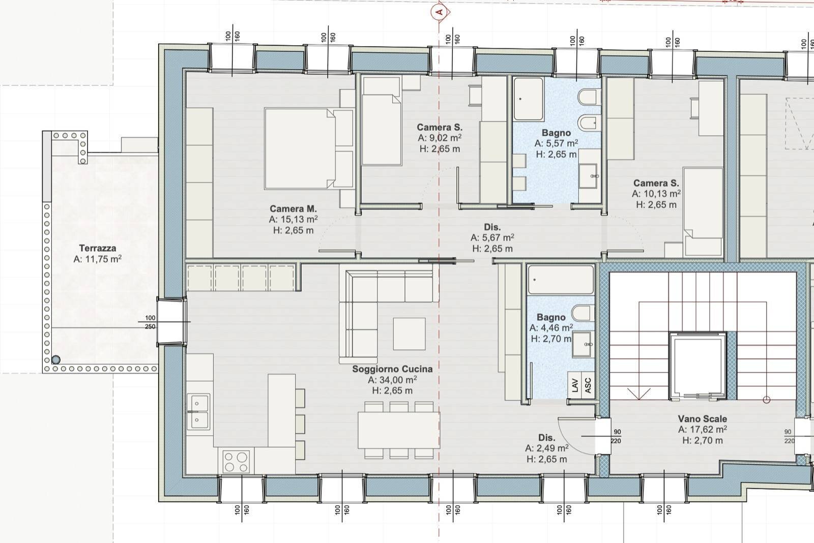Foto 8 - Quadrilocale Via Enrico Fermi
 
1, Asolo - planimetria 1