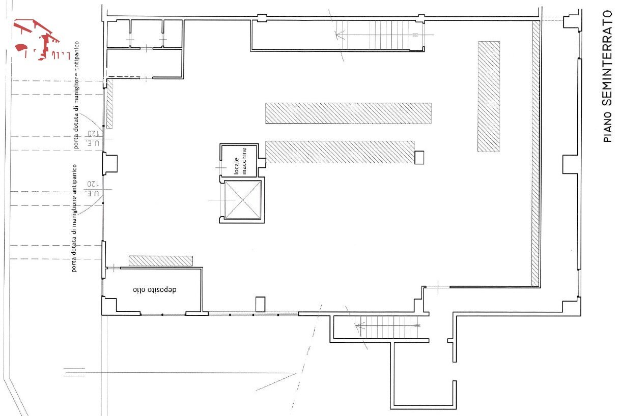 Borgo San Lorenzo vendesi fondo commerciale - Commercial Premises via Guido Rossa, Borgo San Lorenzo - floor plans 1