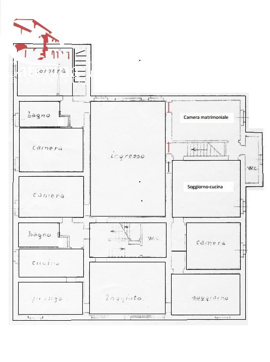 Le Valli vendesi fattoria - Farm località Le Valli, Figline e Incisa Valdarno - floor plans 1