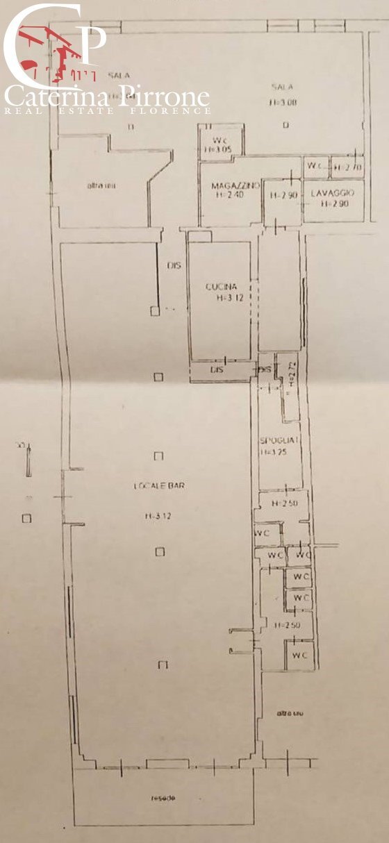 Firenze Peretola vendesi fondo commerciale - Locale Commerciale via Mario de Bernardi, Firenze - planimetria 1