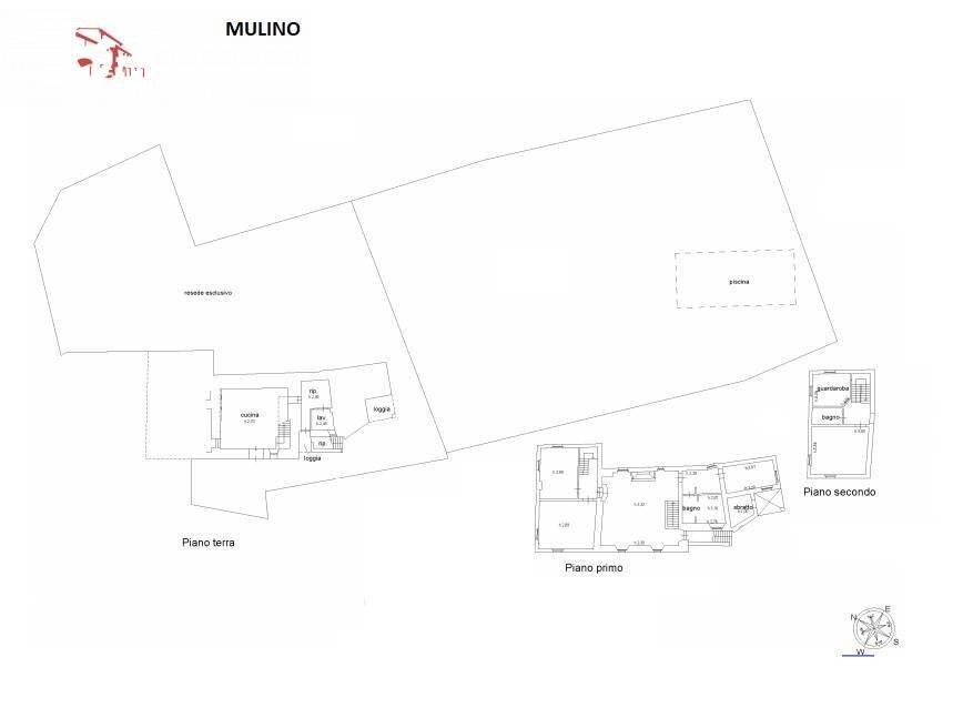 Foto 56 - Rustic via Ribaldi
 
1, Montaione - floor plans 1