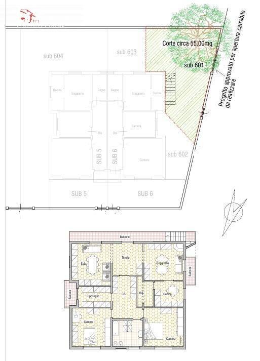 Foto 25 - Appartamento via Cesare Battisti, Cecina - planimetria 1