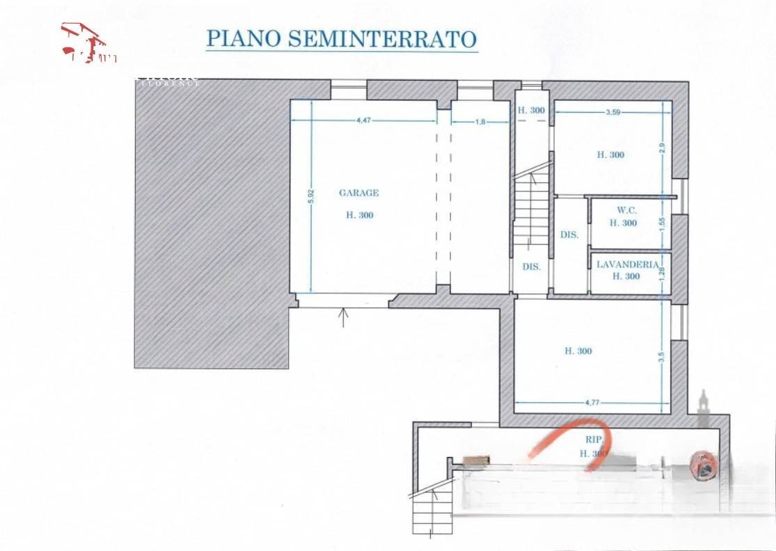 Foto 32 - Villa via di Piscille
 
115, Greve in Chianti - planimetria 1
