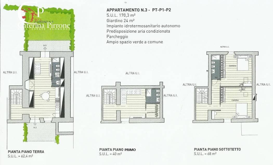 Foto 9 - Four-room apartment via Riotorto
 
1, Piombino - floor plans 1