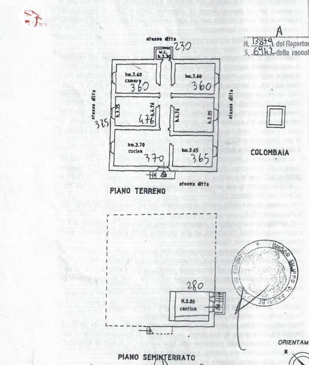 Foto 46 - Rustico località Spaliena
 
10, San Godenzo - planimetria 1