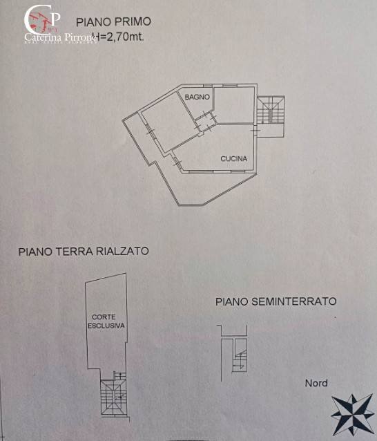 Foto 34 - Trilocale via Fontanella
 
2, Castagneto Carducci - planimetria 1