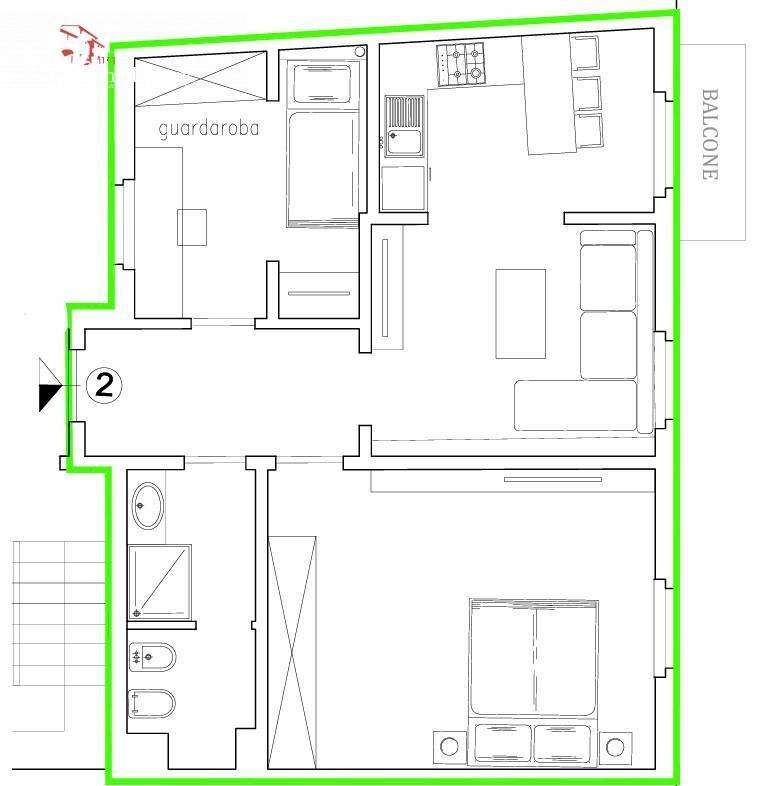 Foto 26 - Three-room apartment viale Fanti
 
29, Firenze - floor plans 1