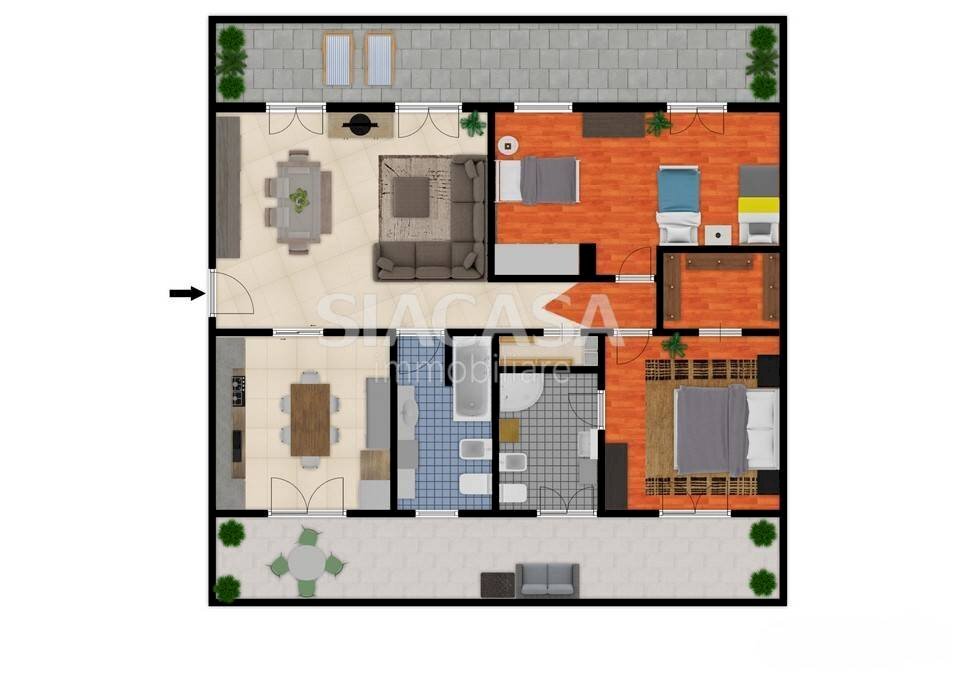 Foto 28 - Trilocale via Biffi
 
11, Sulbiate - planimetria 1