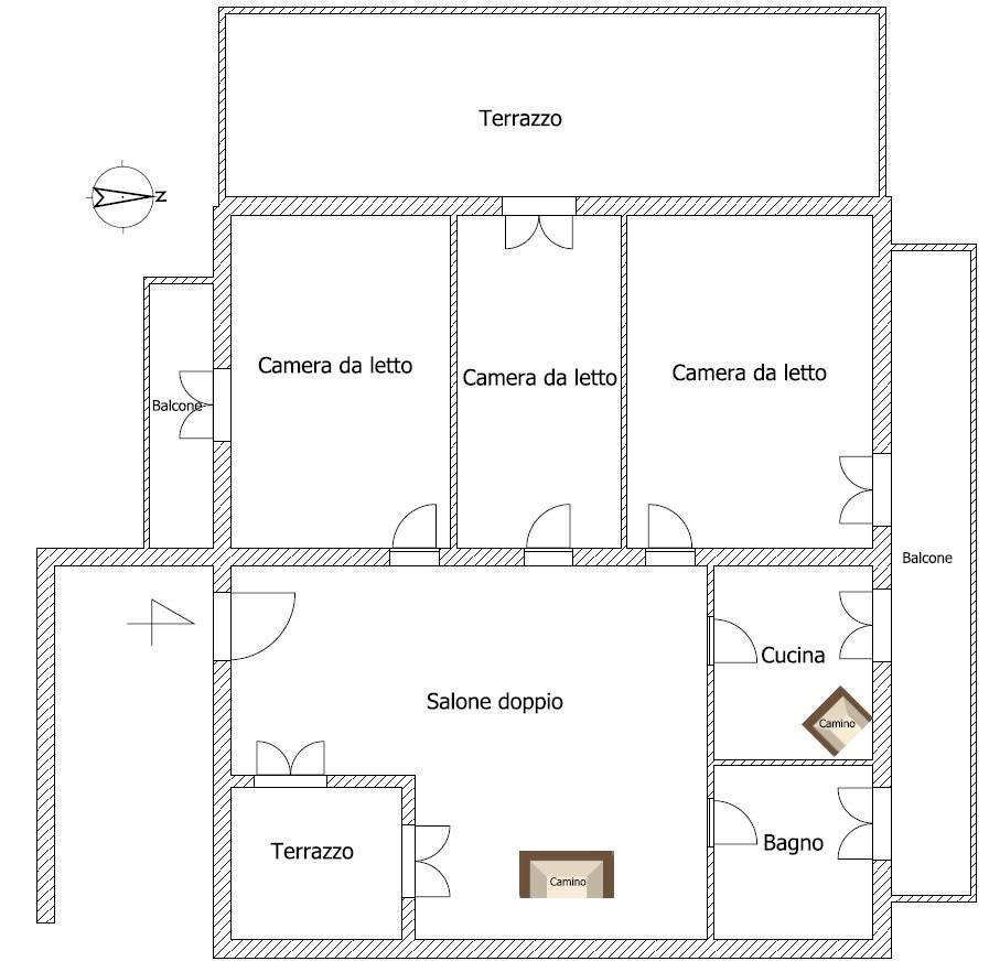 Foto 29 - Quadrilocale via tostini
 
45, Agosta - planimetria 1