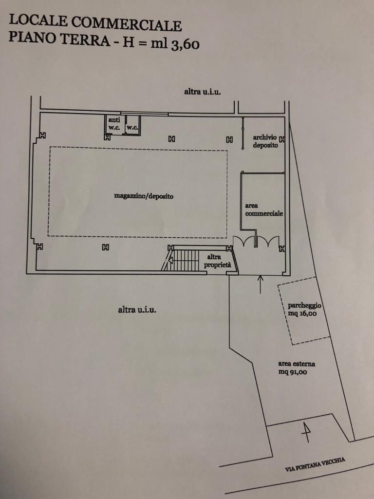 Foto 10 - Locale Commerciale Via Fontana Vecchia, Frascati - planimetria 1