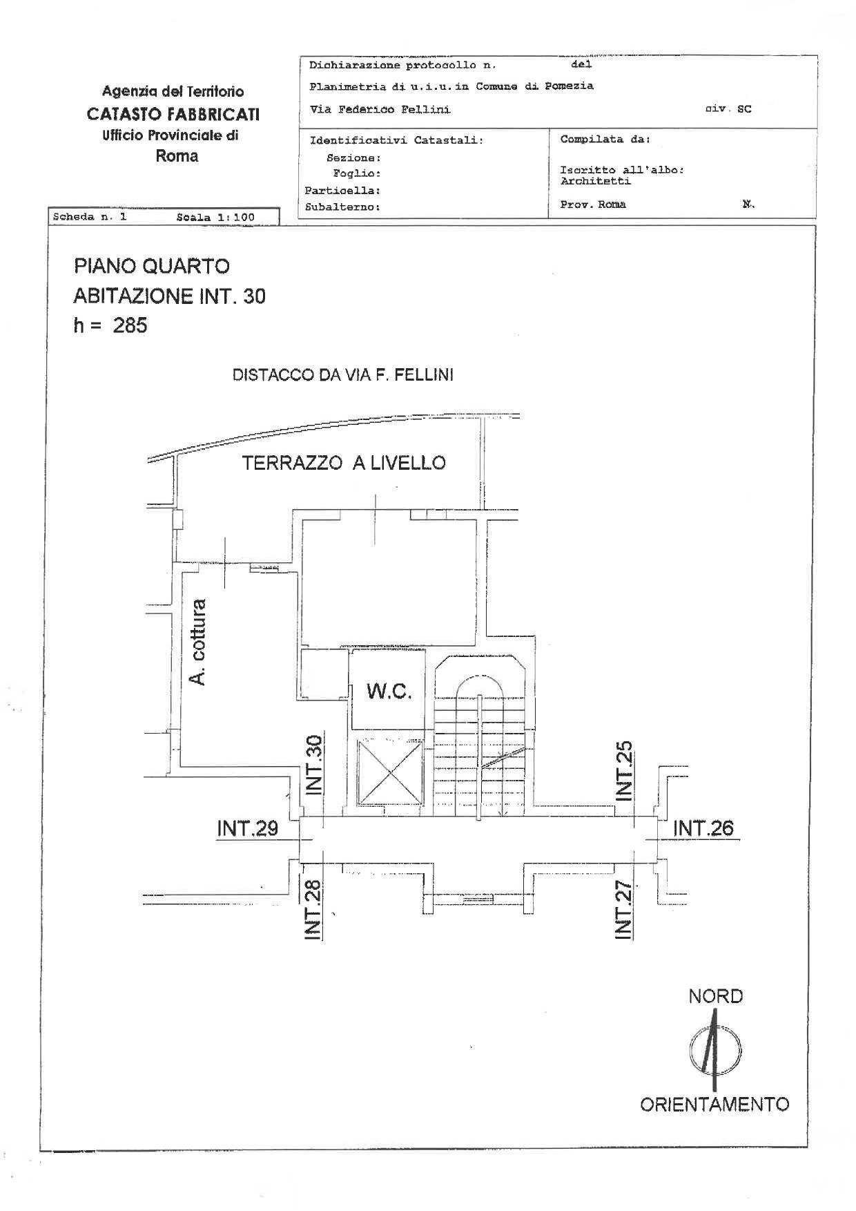 Foto 17 - Bilocale Via Federico Fellini
 
14, Pomezia - planimetria 1