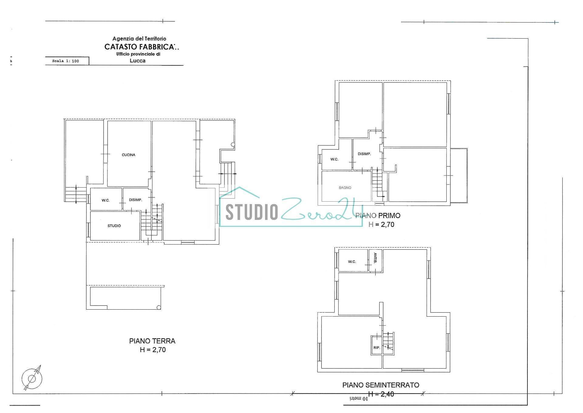 Foto 33 - Casa semi indipendente Via Savoia
 
151, Camaiore - planimetria 1