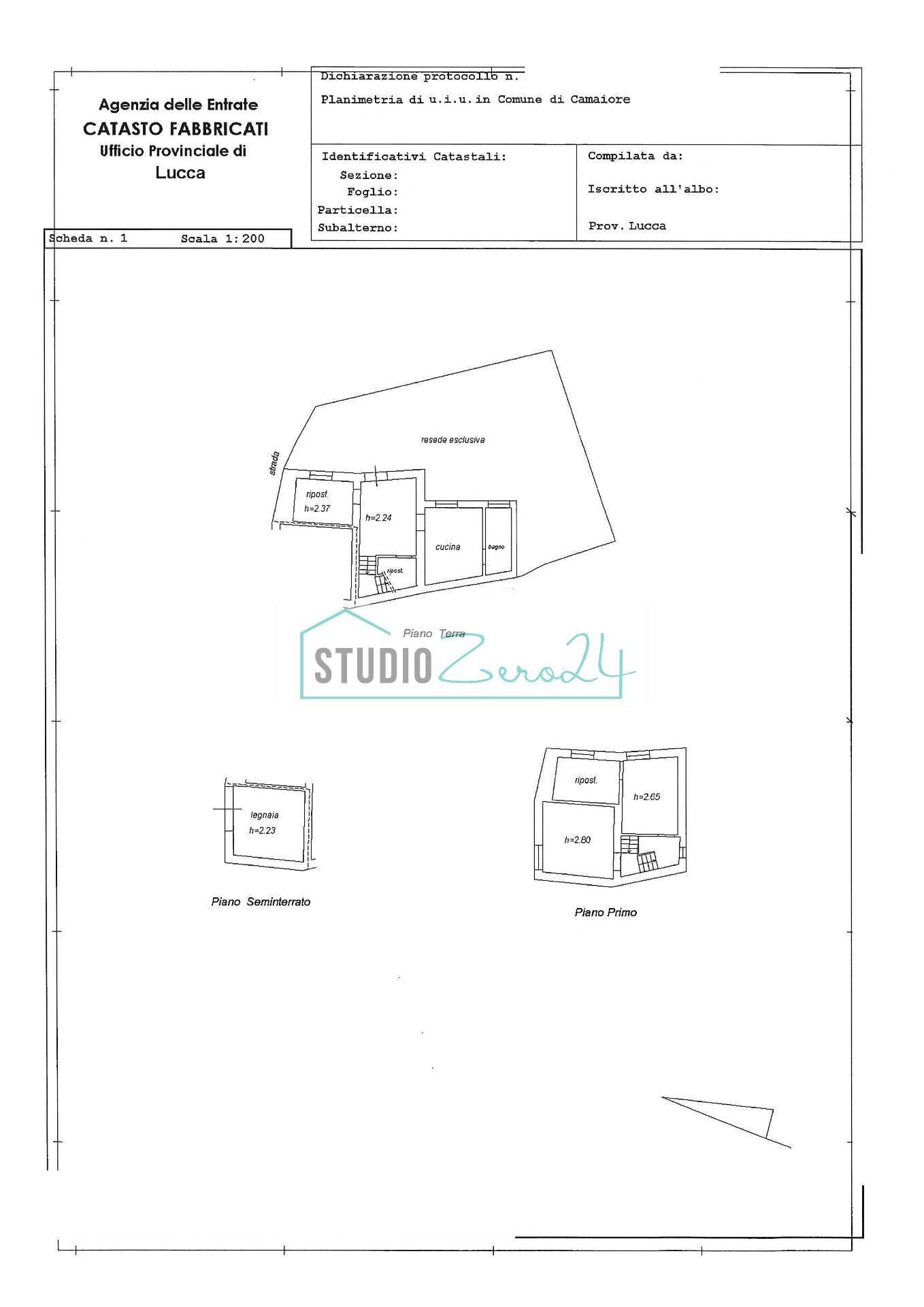 Foto 35 - Rustico via Fondi
 
36, Camaiore - planimetria 1