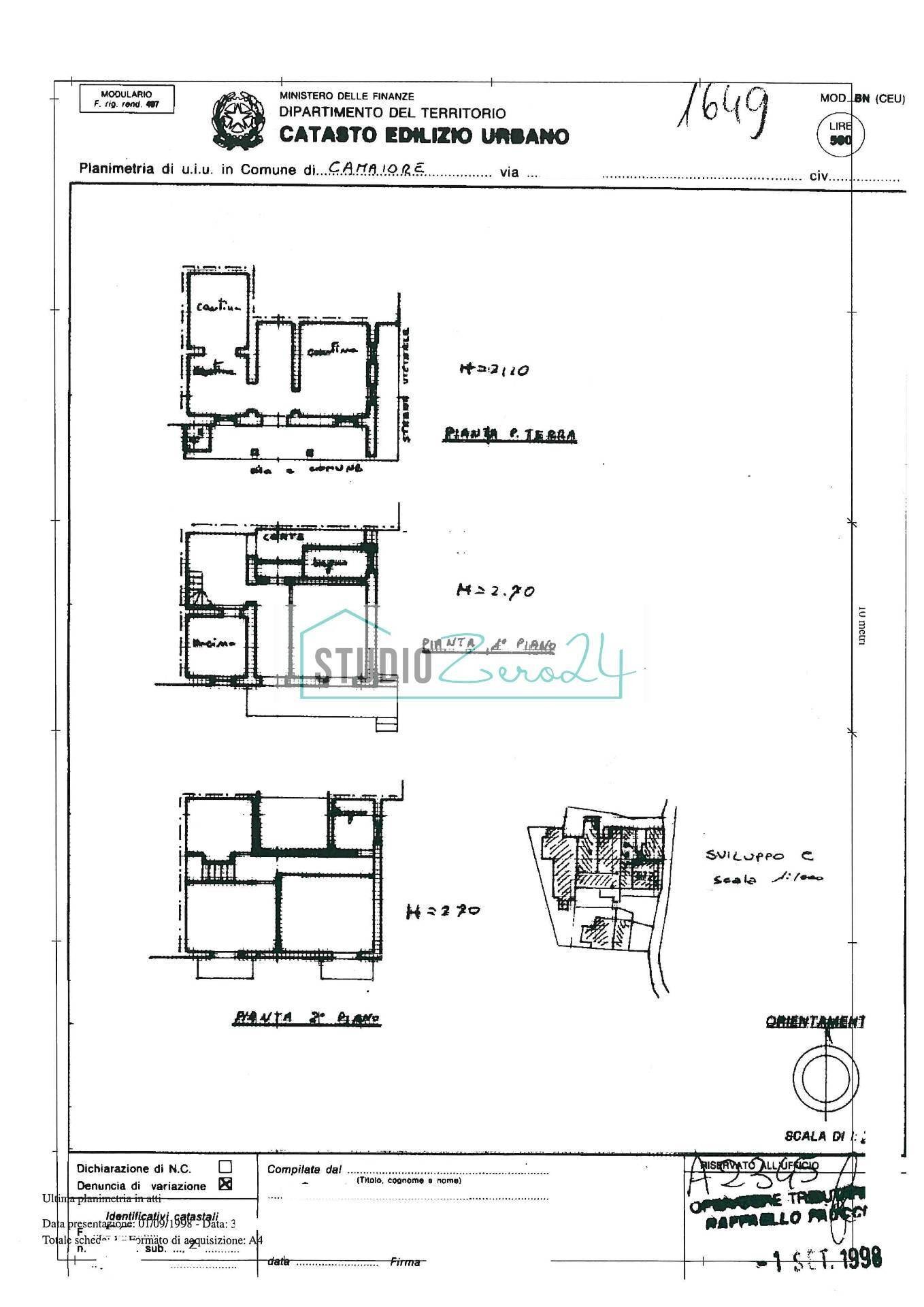 Foto 52 - Casa semi indipendente Via della Costa, Camaiore - planimetria 1