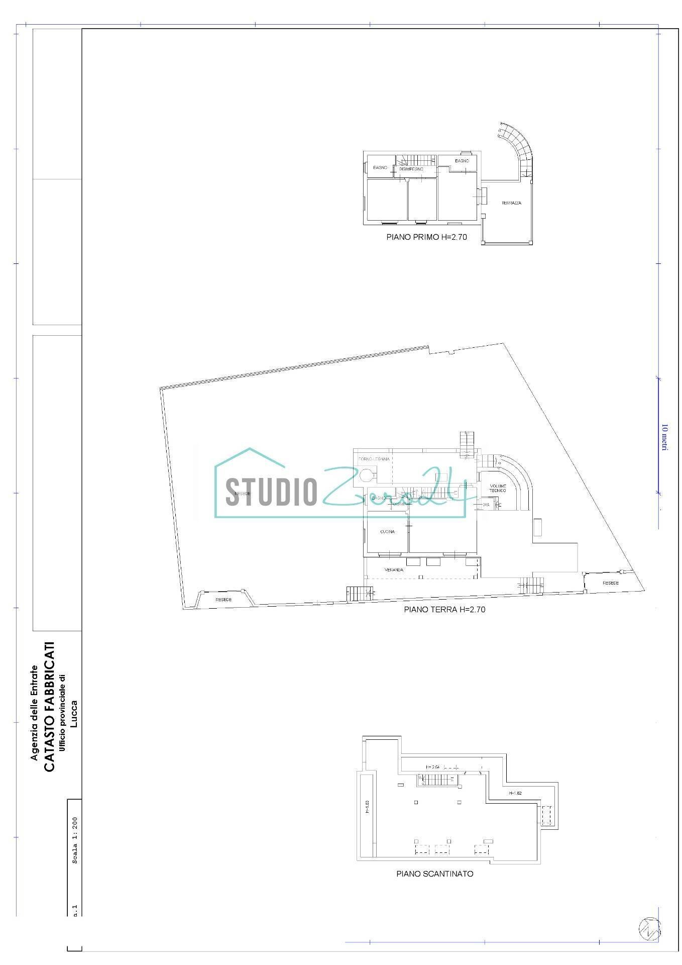 Foto 35 - Villa via del Fiaschetto
 
13, Camaiore - floor plans 1