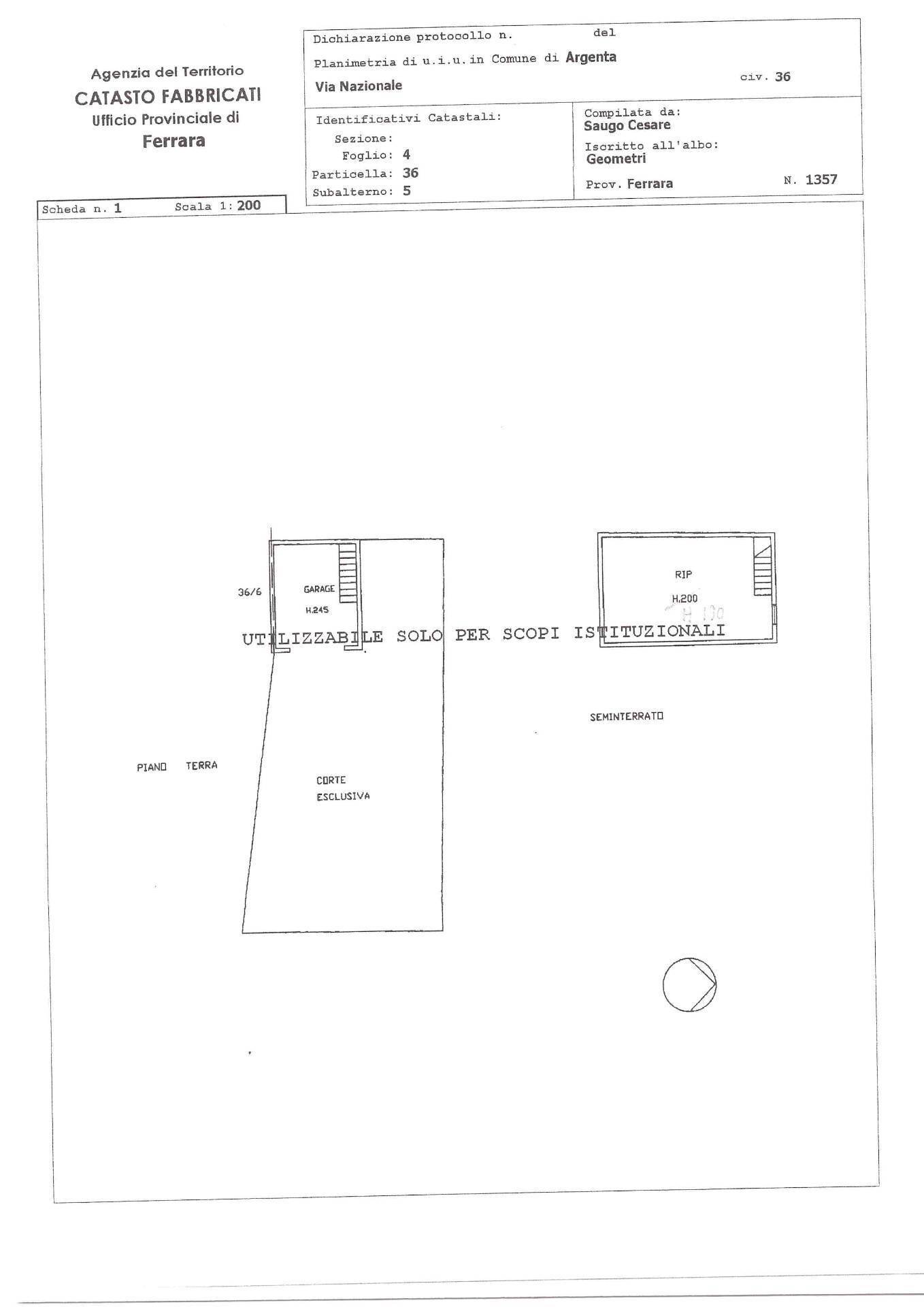 Foto 60 - Terraced Villa via Nazionale
 
36, Argenta - floor plans 1