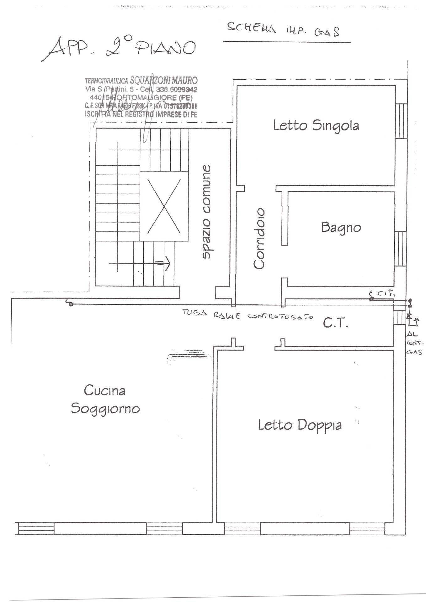 Foto 33 - Trilocale via Nazionale
 
94, Argenta - planimetria 1