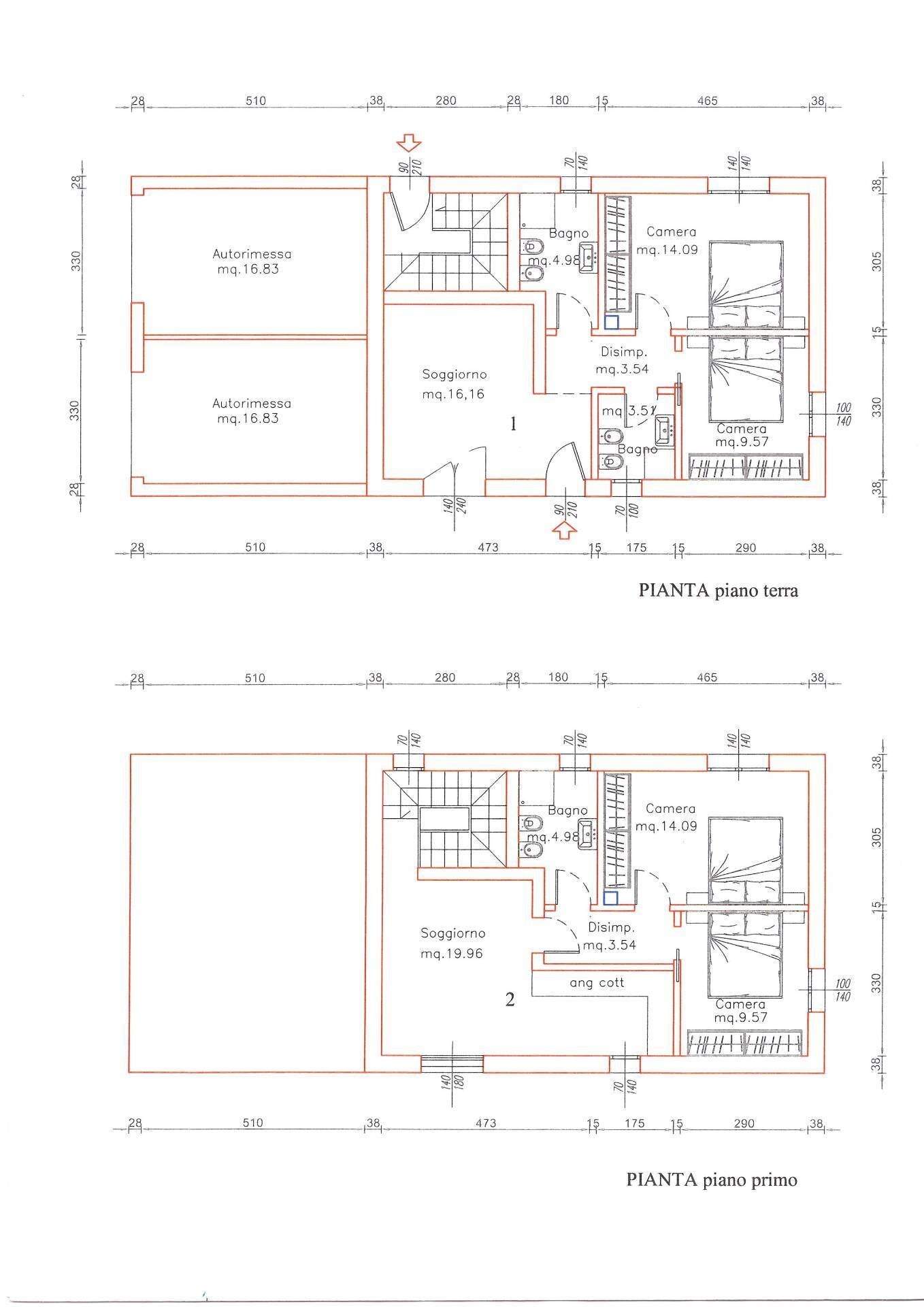 Foto 3 - Independent house via Giotto, Molinella - floor plans 1