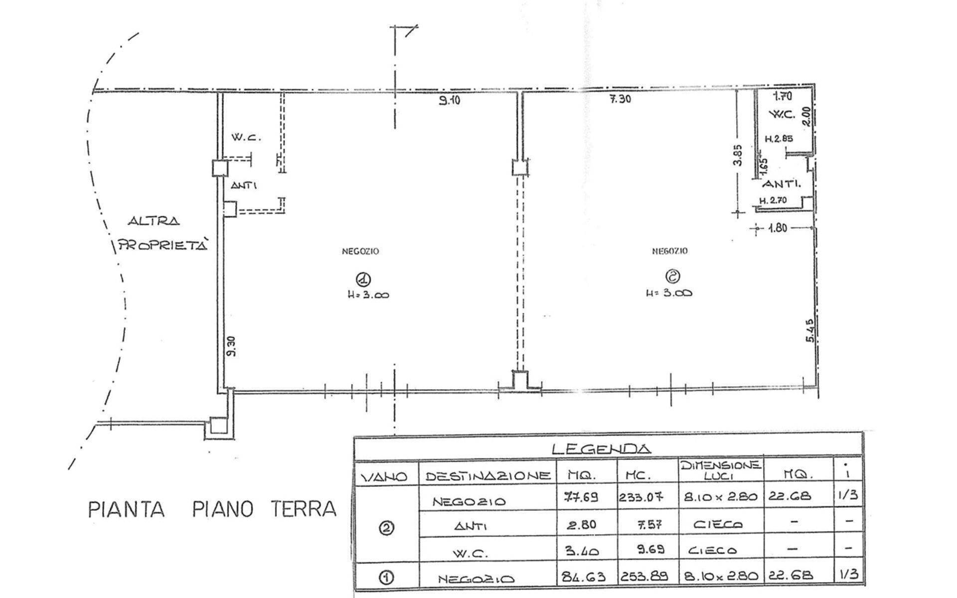 Foto 2 - Locale Commerciale Caduti per la Libertà, Cervia - planimetria 1