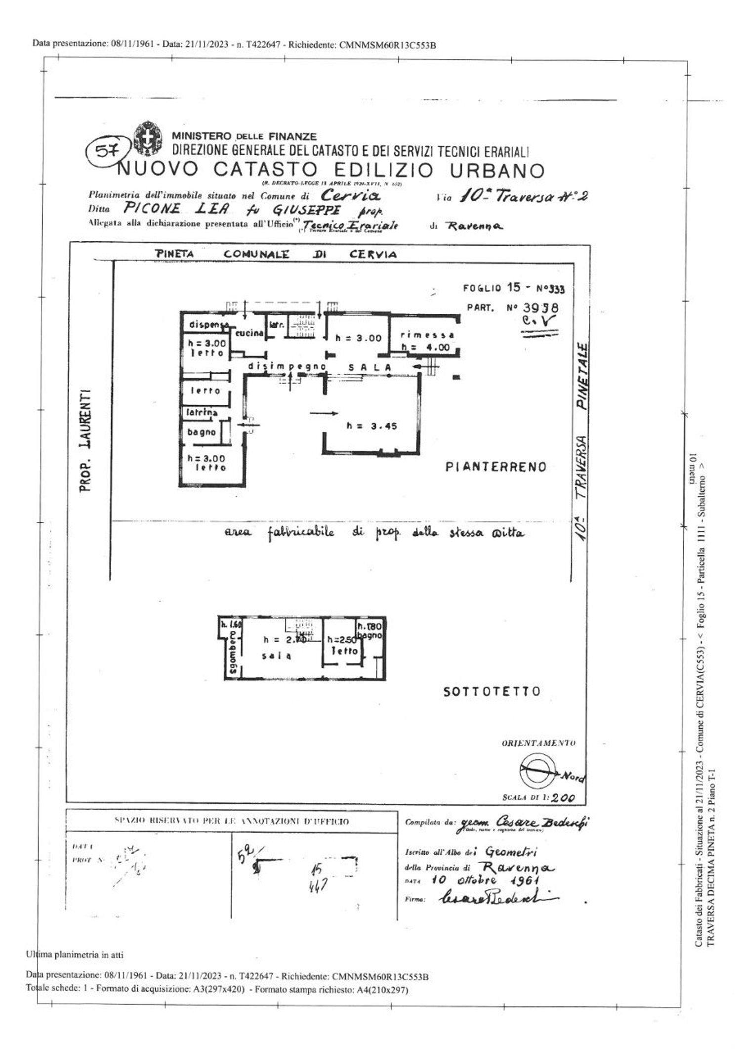 planimetria - Independent house X Traversa, Cervia - floor plans 1
