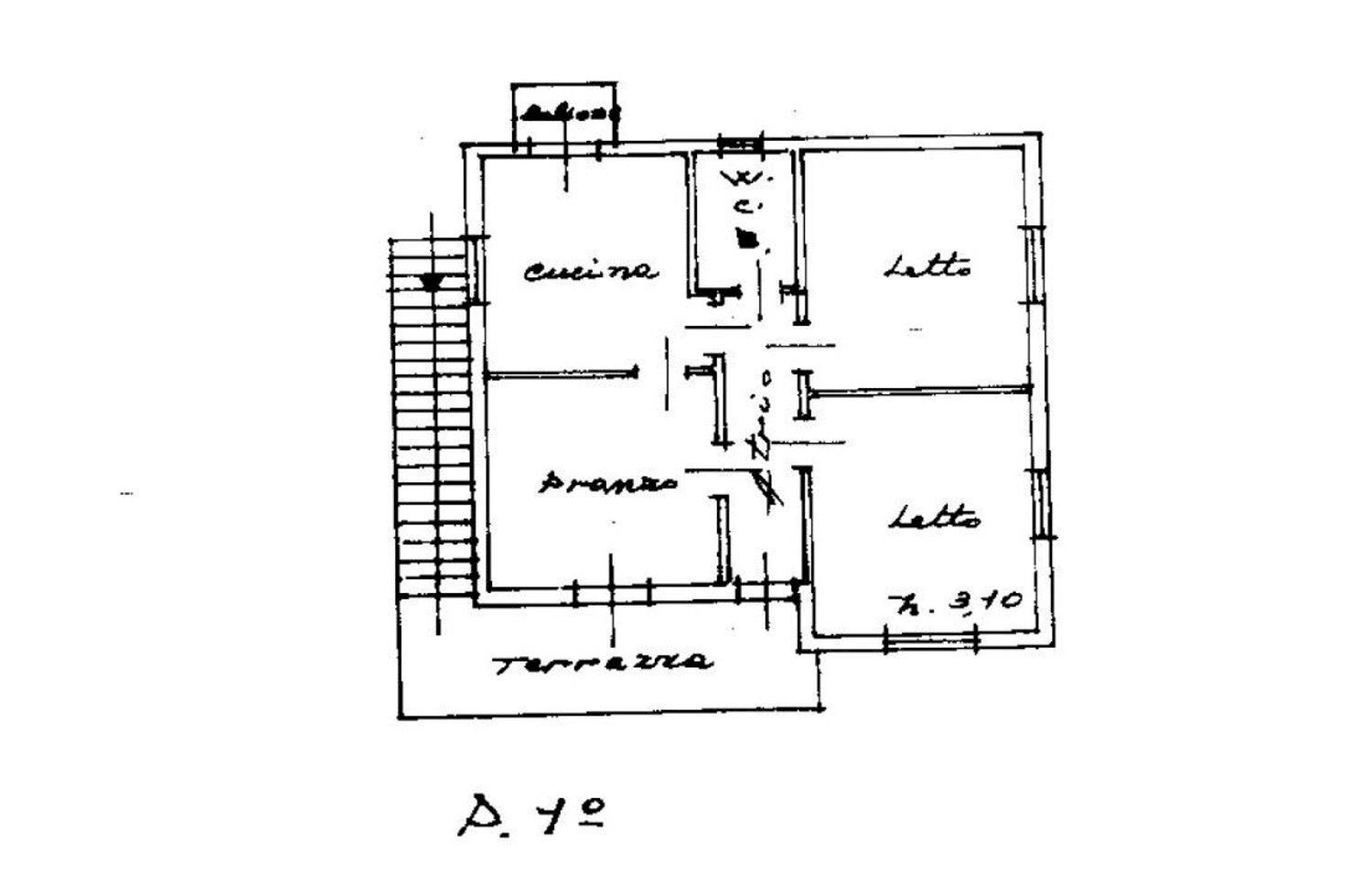 planimetria - Trilocale Campania
 
12, Cervia - planimetria 1