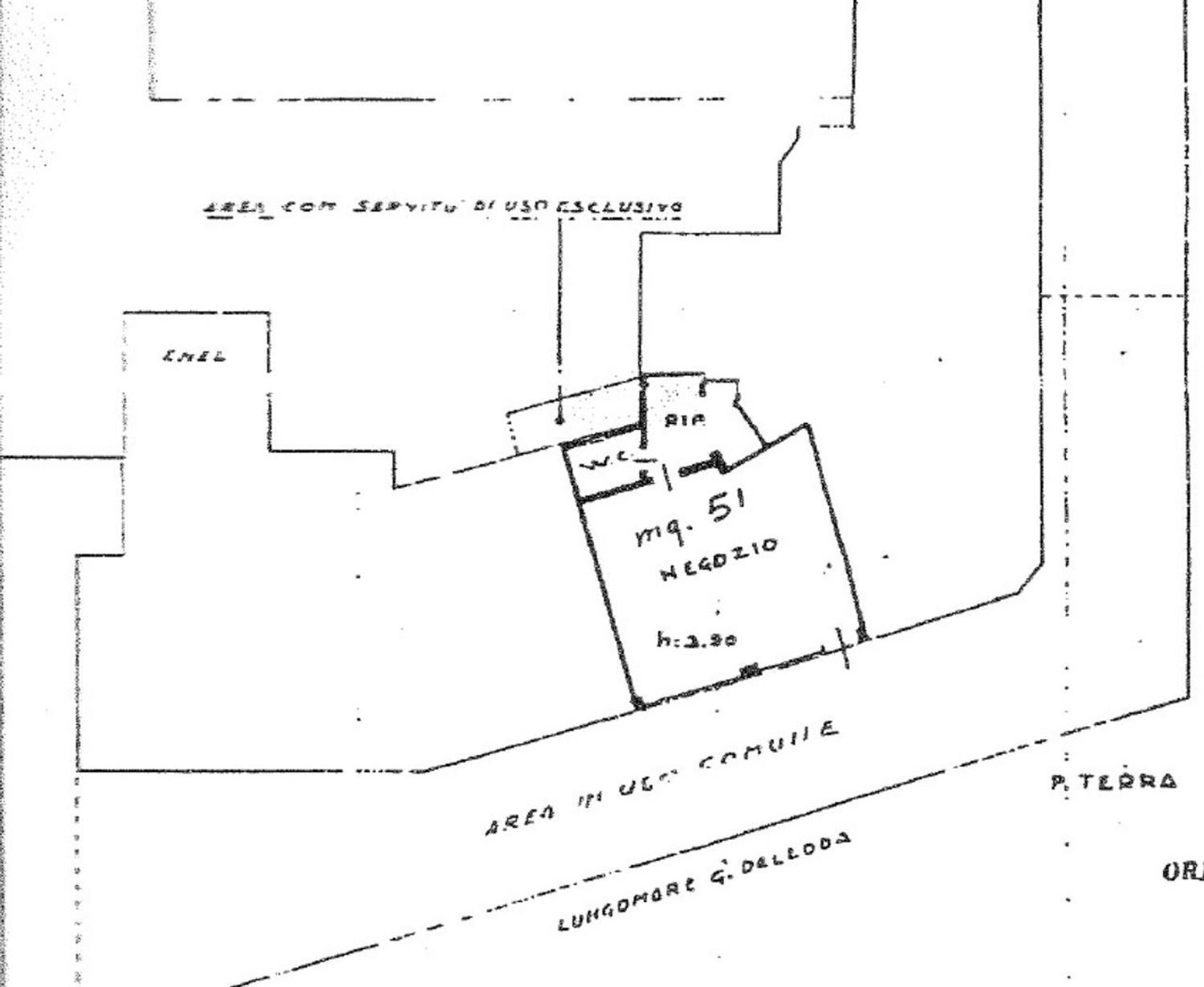 planimetria - Locale Commerciale Grazia Deledda, Cervia - planimetria 1