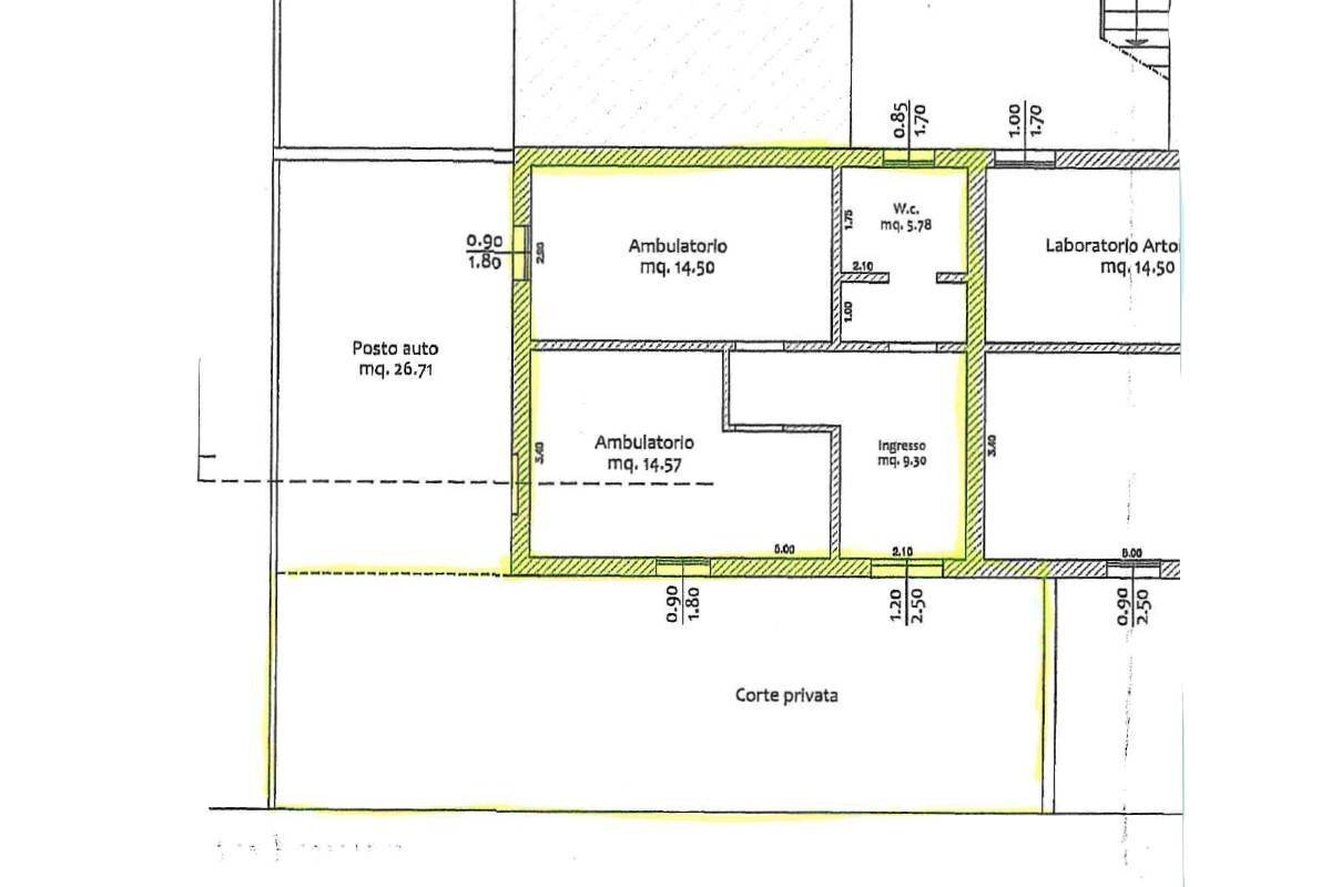 Foto 2 - Commercial Premises Alfredo Oriani, Cervia - floor plans 1