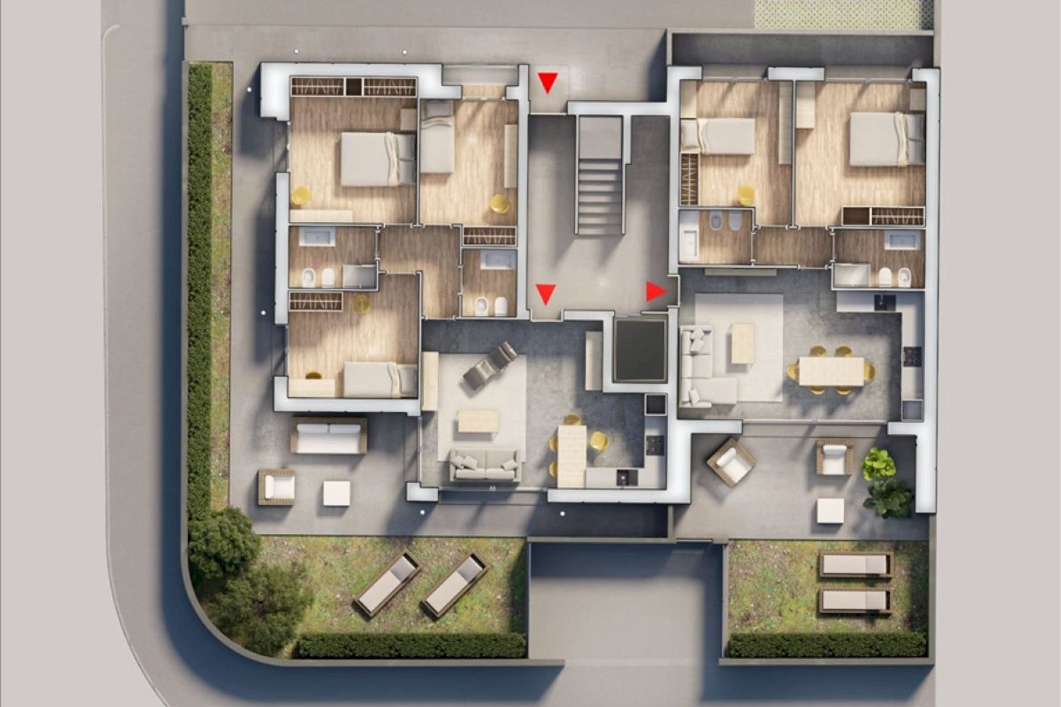 planimetria - Trilocale Alfredo Oriani, Cervia - planimetria 1