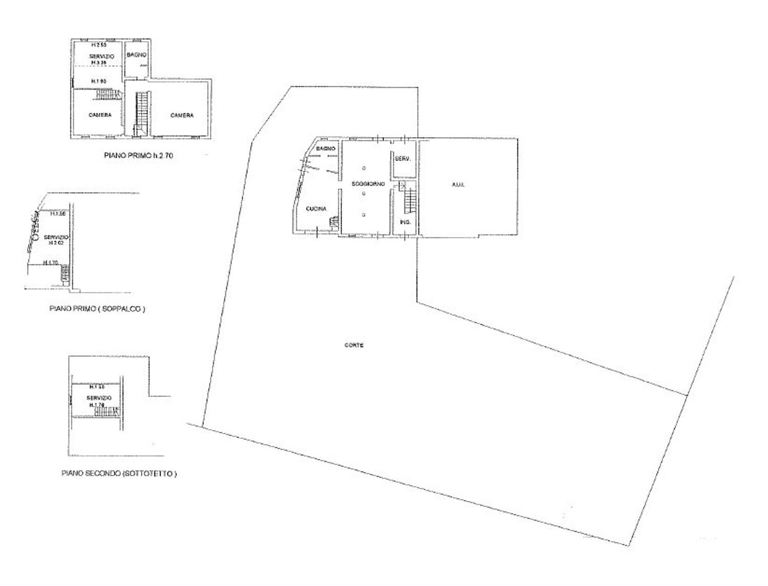 planimetria - Semi-detached house Ariona, Ravenna - floor plans 1