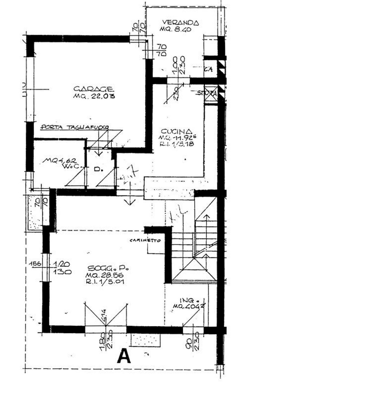 planimetria - Villa Senna, Cervia - planimetria 1